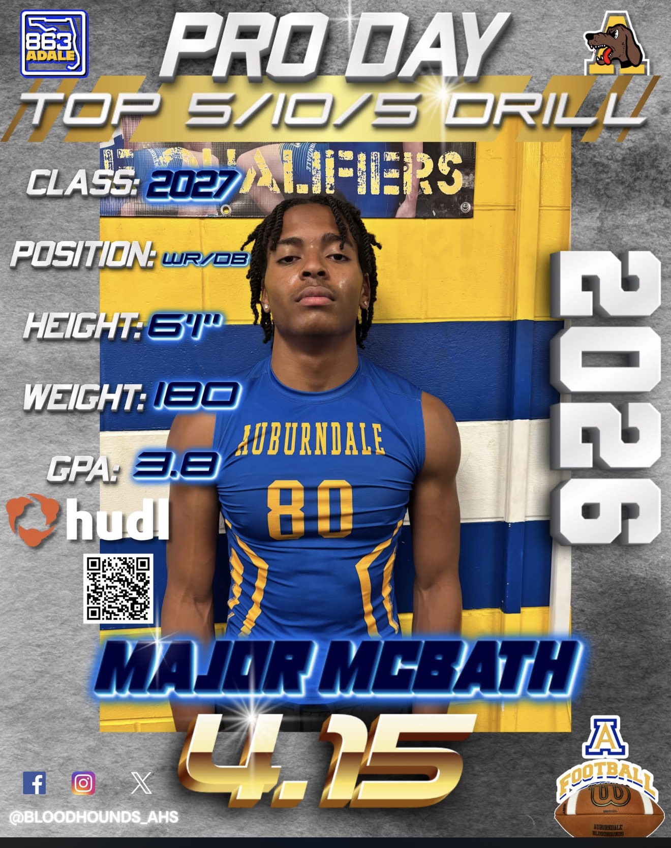 Major McBath Auburndale Football Player Spotlight